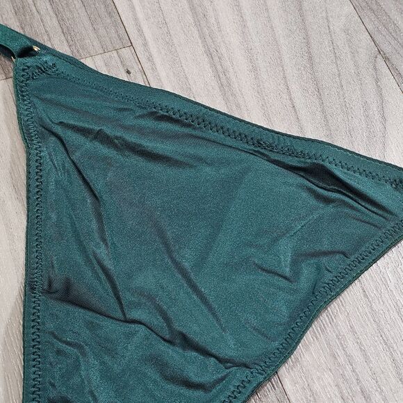 Victoria's Secret VERY SEXY Dark Green Hardware Adjustable V-String Panty Size M - Picture 2 of 5